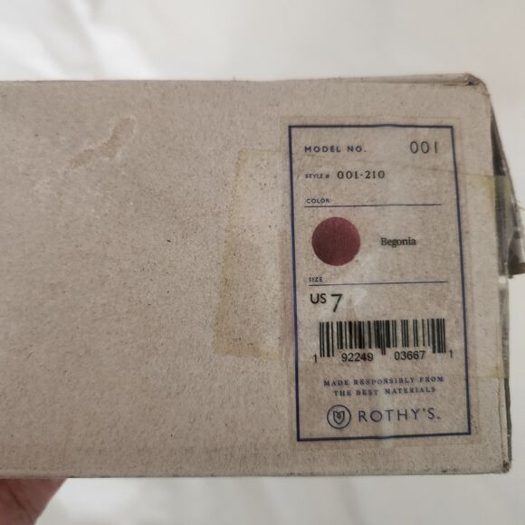 NIB Rothy’s The Daily Round Toe Flat RARE RETIRED COLOR-Size 7-Begonia Pink - Picture 14 of 15